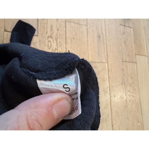 Ganni Black Textured Peplum Zip Front Jacket Top Size XS - Picture 10 of 12